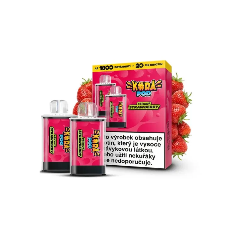 KURA POD Strawberry 20 mg - náplň