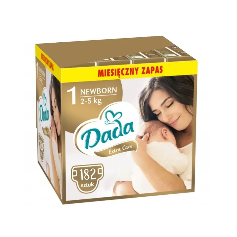 Měsíční balení plen - Dada Extra Care 1 Newborn, 2-5 kg, 182 ks  (182 ks)