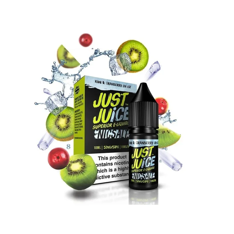 Just Juice Salt - E-liquid - Kiwi & Cranberry On Ice (Ledové kiwi & brusinka) - 11mg