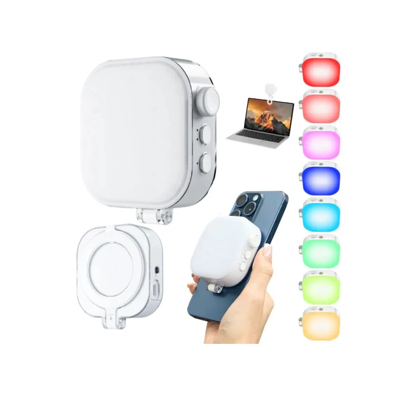 Výkonné LED magsafe RGBW světlo ICECUBE na telefon s regulací jasu i teploty i barvy