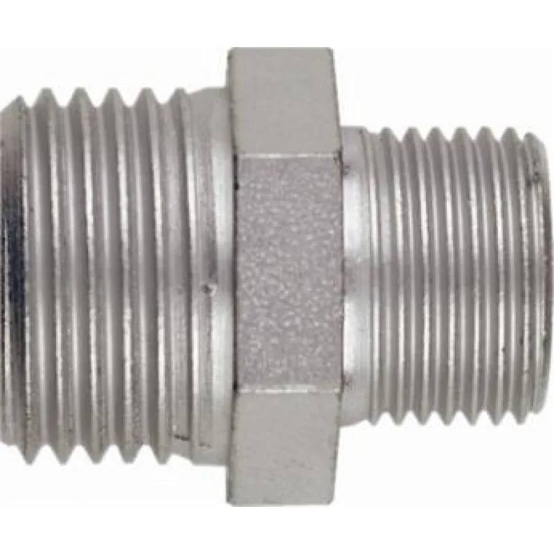 Dvojitá závitová vsuvka (nipl) DN-St-R1/2axR1/4a