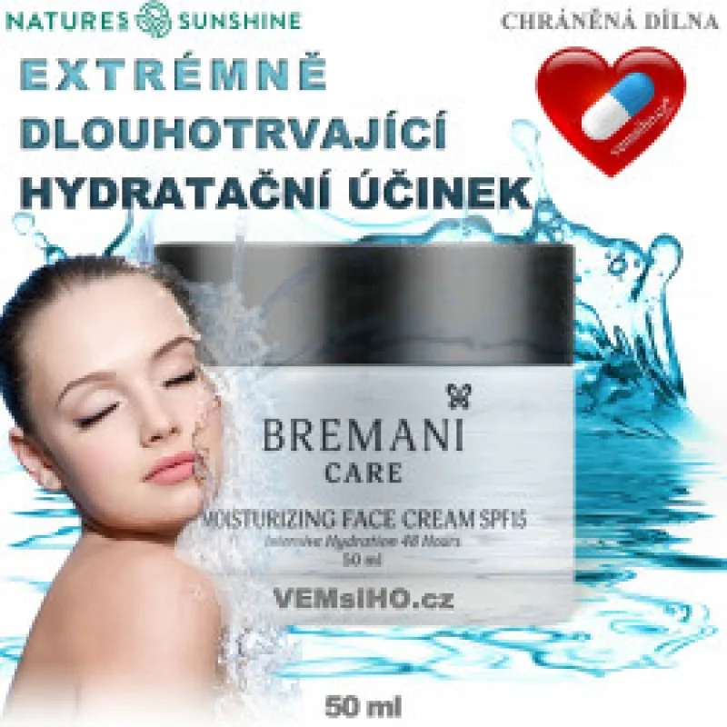 BREMANI CARE Moisturizing face cream Spf15 | 50 ml | DISCOUNT