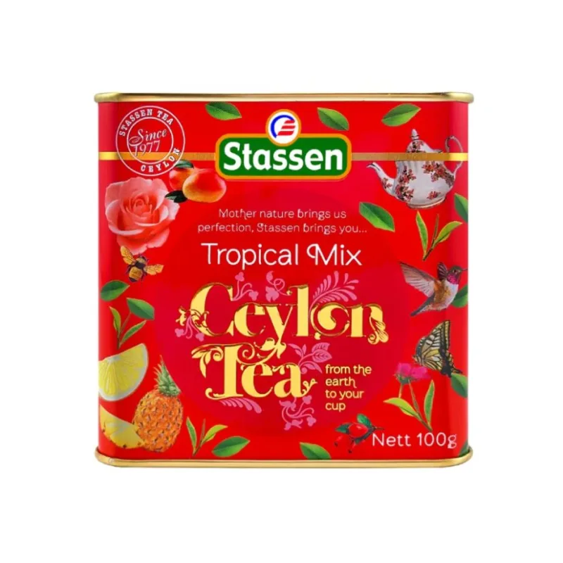 Černý čaj - Stassen Tropical Mix Black Tea plech 100 g