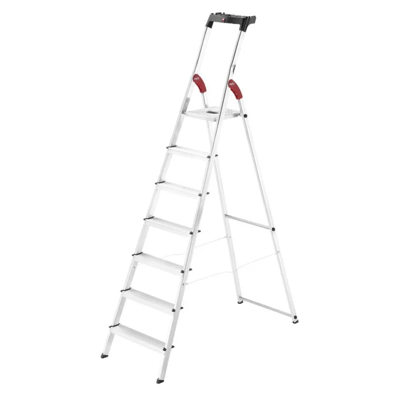 Hliníkové schůdky HAILO L60 6+1 příčka 150 kg