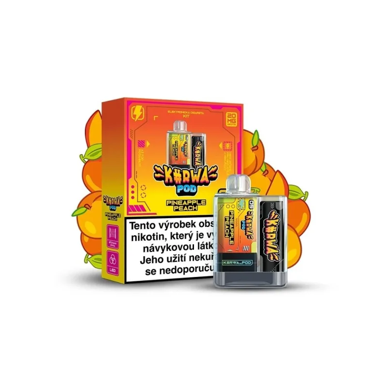 Kurwa Pod - Starter Kit - Pineapple Peach  Hybridní elektronická cigareta