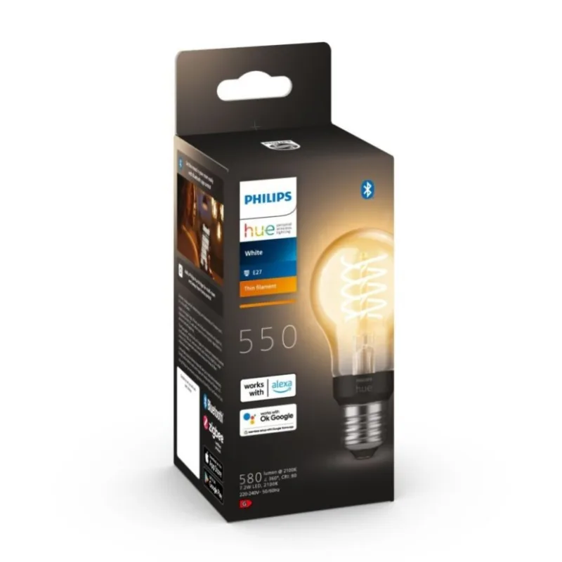 Philips Hue Philips Hue White E27 7W filament A60 550lm