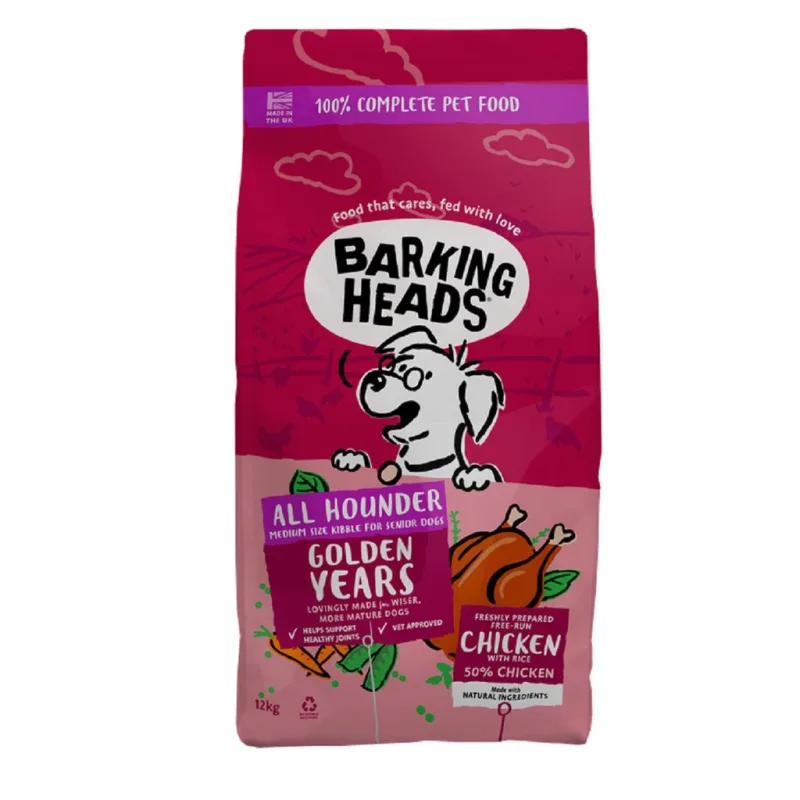 BARKING HEADS All Hounder Golden Years Chicken 12 kg