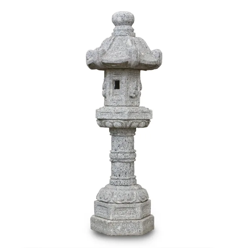 Japonská lampa Miyabi 150 cm - sivá žula