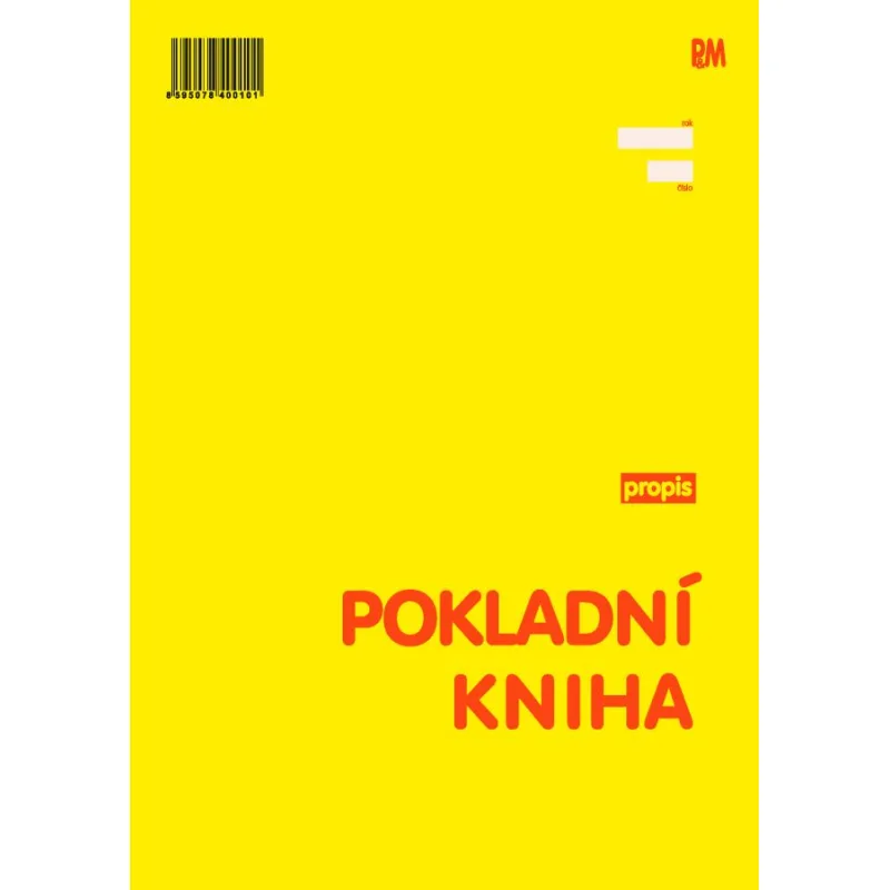 Pokladní kniha A4 neplátce - propis PaM 11