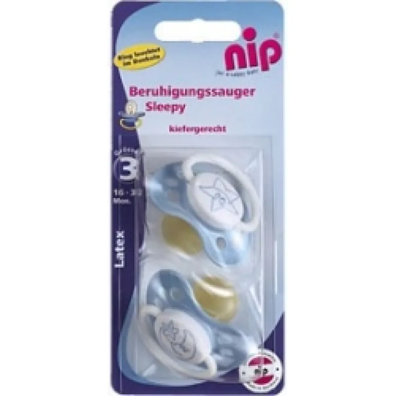 Dudlíky Nip sleepy latex 15-32