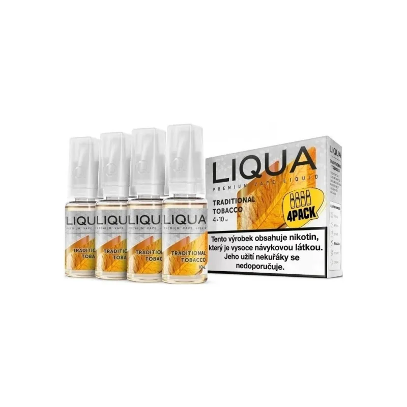 LIQUA Elements - Traditional Tobacco - 4x10ml - 3mg  Tradiční tabák