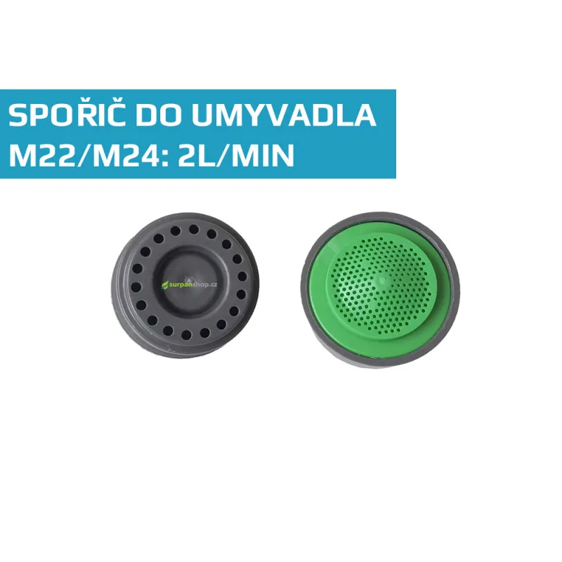 Úsporný perlátor M22/M24, průtok 2 l/min