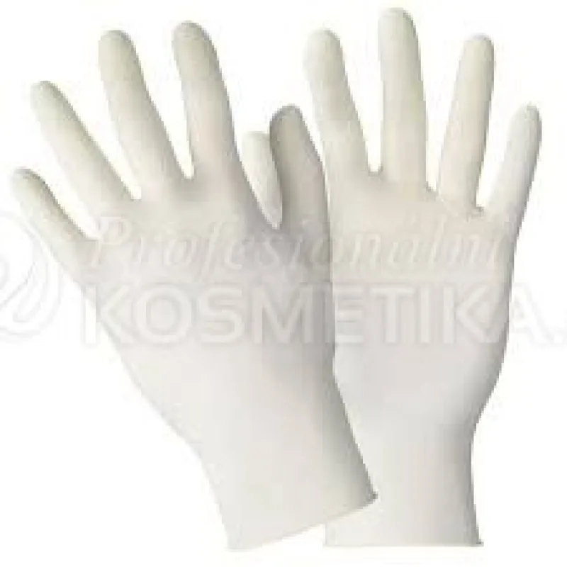 Labor Pro Jednorázové latexové rukavice s pudrem bílé S 100 ks