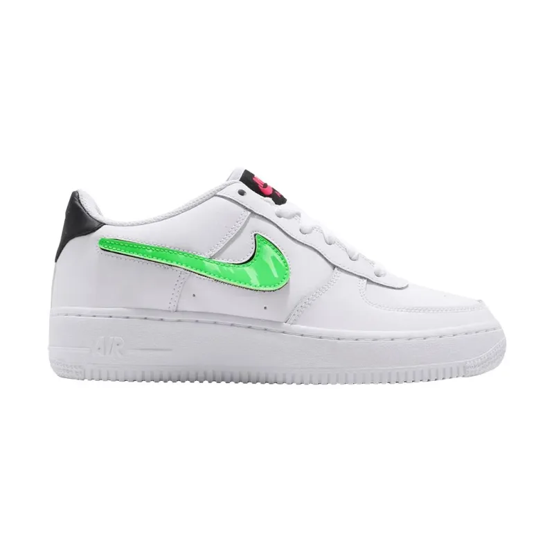 Nike Air Force 1 Low Removable Swoosh White Green Strike (GS)