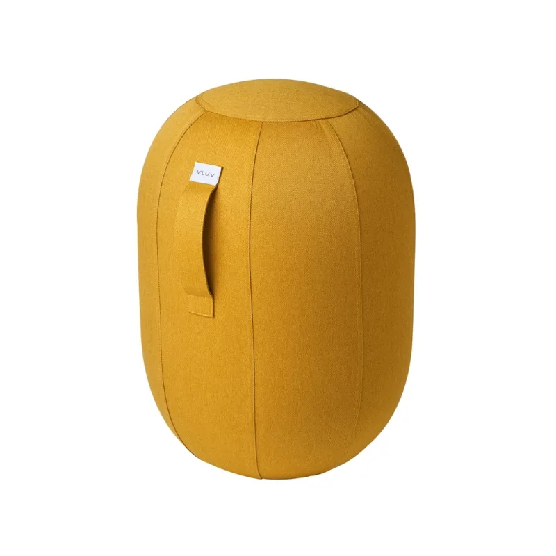 Hořčicově žlutá balanční stolička VLUV KAPSUL LEIV 52 cm
