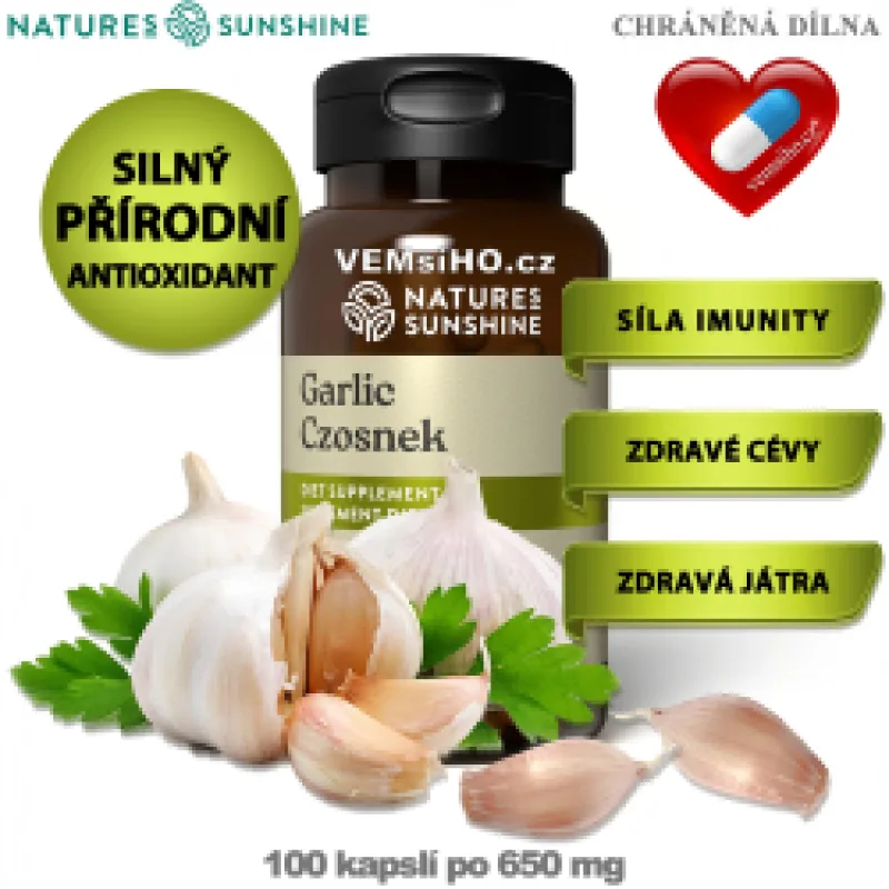 NSP GARLIC | Cesnak | PRÍRODNÁ IMUNITNÁ PODPORA | AKCIA: ZĽAVA