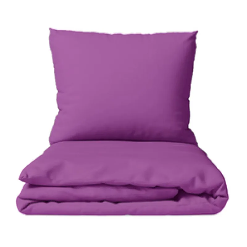 Cotton zippered bedding Purple / Comfort for every night, Size 140 x 200 cm + 50 x 70 cm