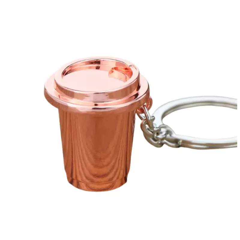 Coffea kelímek na kávu růžový přívěsek na klíče