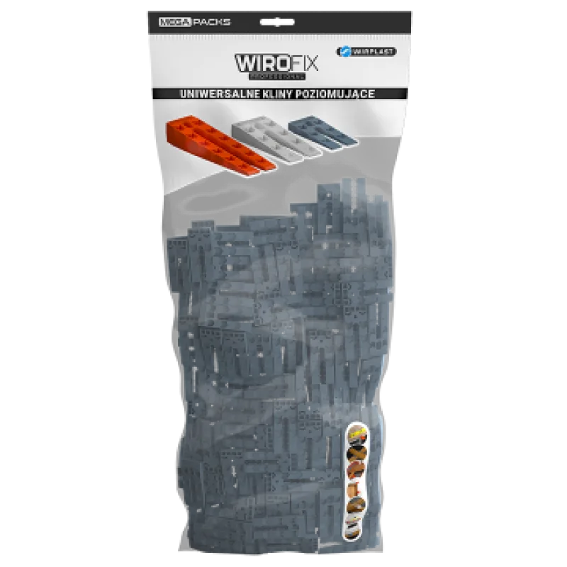 Univerzální vyrovnávací klín 10 x 38 x 77 mm MEGA PACK 880 ks/BOX