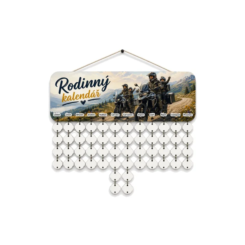 Rodinný kalendář - Moto cestou, necestou