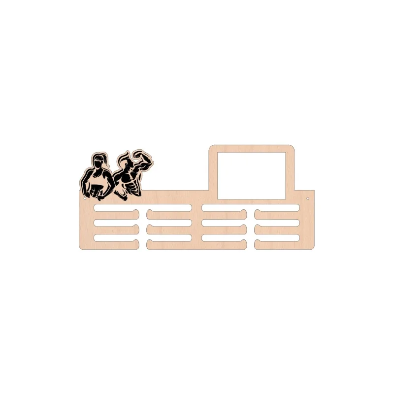 Wooden medal rack - Bodybuilding/Fitness