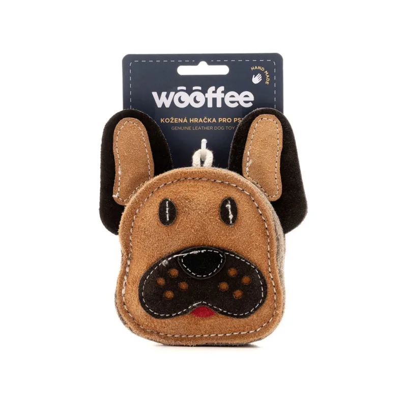 Wooffee kožená hračka Buldoček