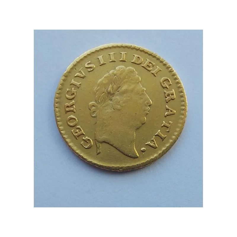 Zlatá mince britská 1/3 guinea-George III.-1800