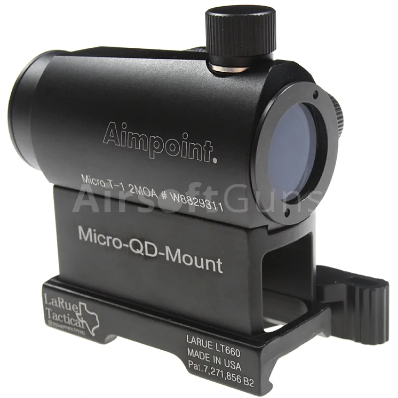 Kolimátor Aimpoint Micro T-1, vysoká montáž QD, ACM