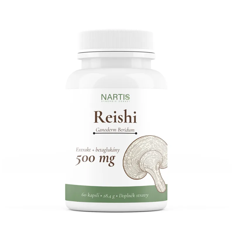 Nartis Reishi 500 mg 60 kapslí