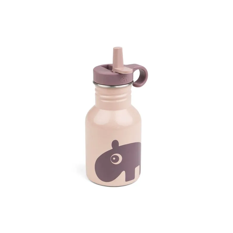 Done by Deer – antikorová fľaša Ozzo, ružová, 350 ml