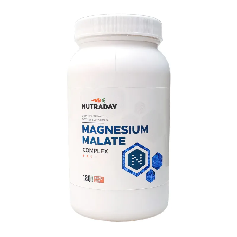 Magnesium Malate Complex, 180 rostlinných kapslí