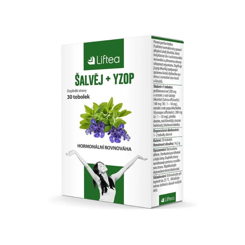 LIFTEA šalvia + yzop 30 kapsúl