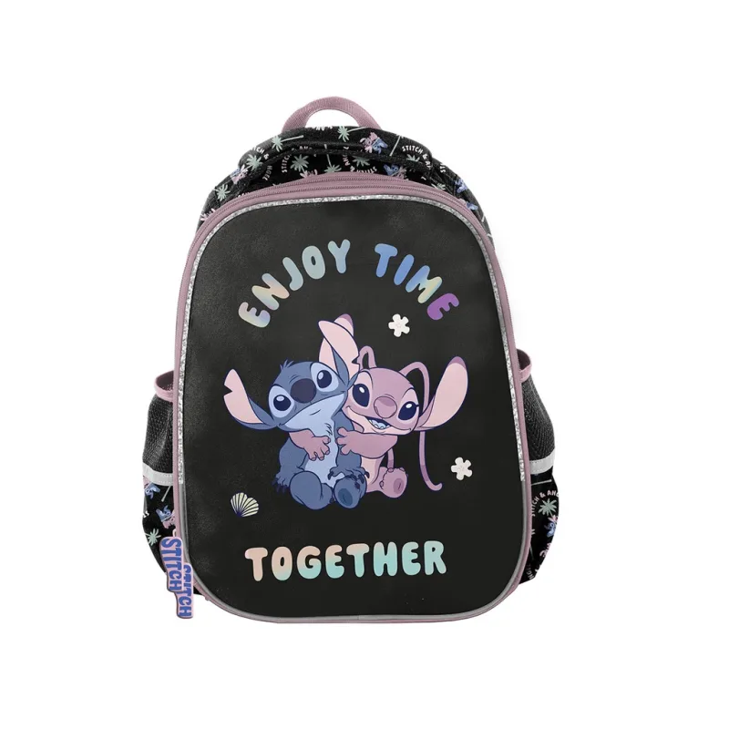 Školní batoh Premium Stitch & Angel Černý