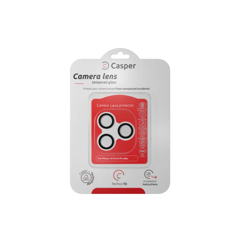 Casper Camera Lens Protector - iPhone 15 Pro/15 Pro Max