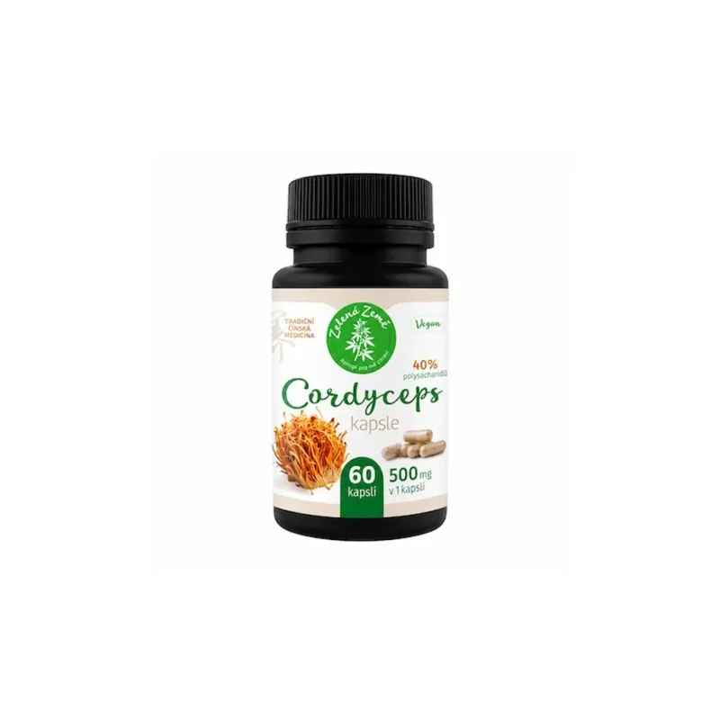 Cordyceps kapsuly, 60 ks  40 % polysacharidov