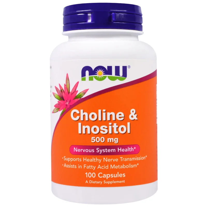 Cholin & Inositol, 500 mg, 100 kapslí