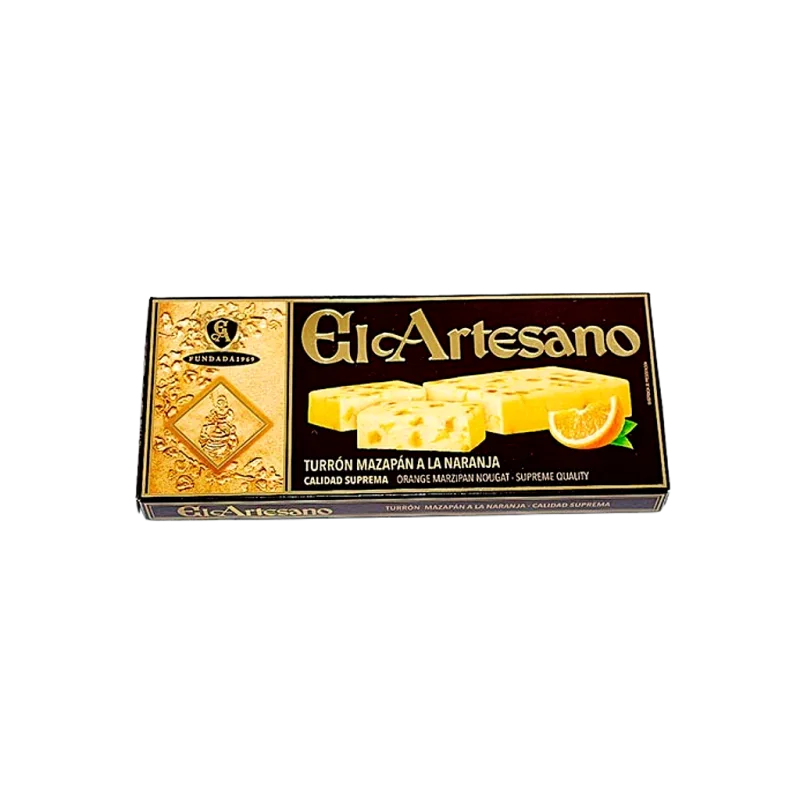 Turrón s marcipánem a pomerančem, 200 g