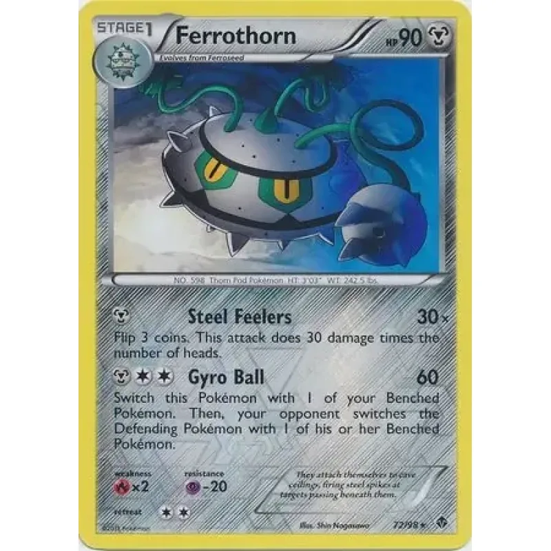 Ferrothorn (EPO 72) - REVERSE HOLO - NEAR MINT