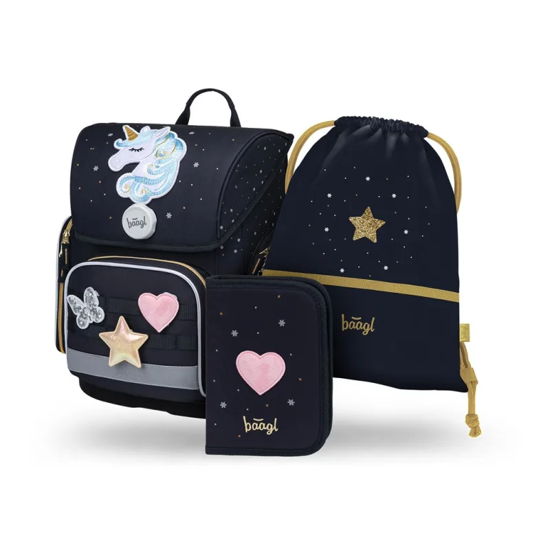 Školní set Ergo Unicorn Gold