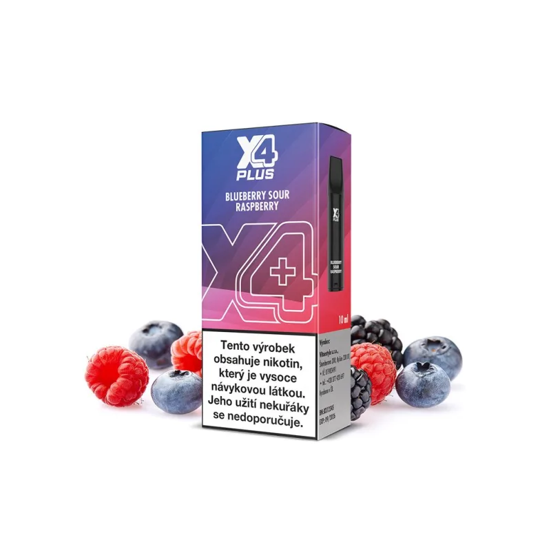 X4 Plus Pod - Borůvka a malina (Blueberry Sour Raspberry)