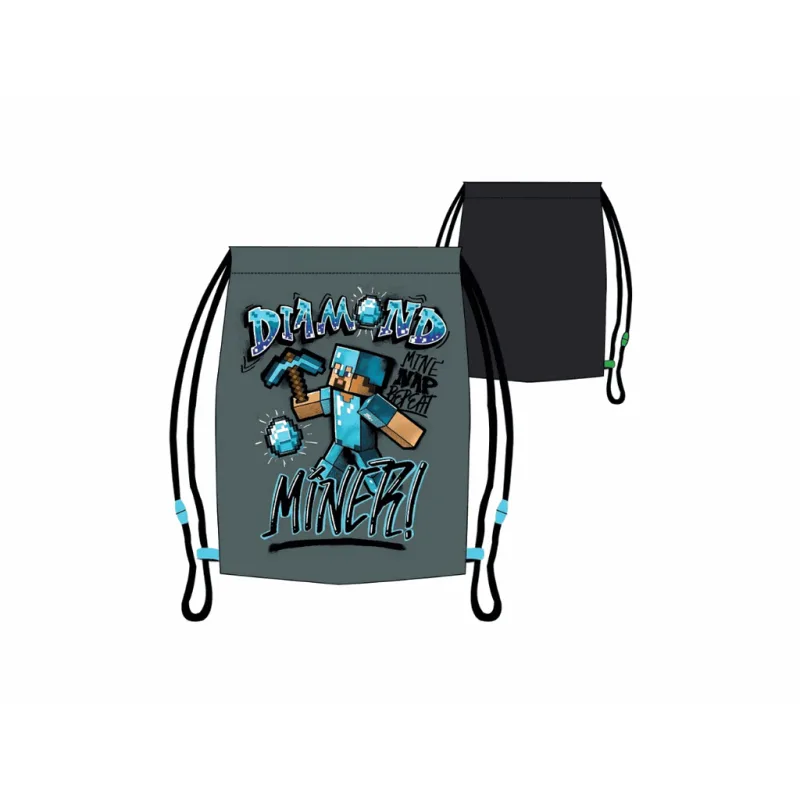 Fashion UK vak na záda / sáček na přezůvky Minecraft Diamond Miner