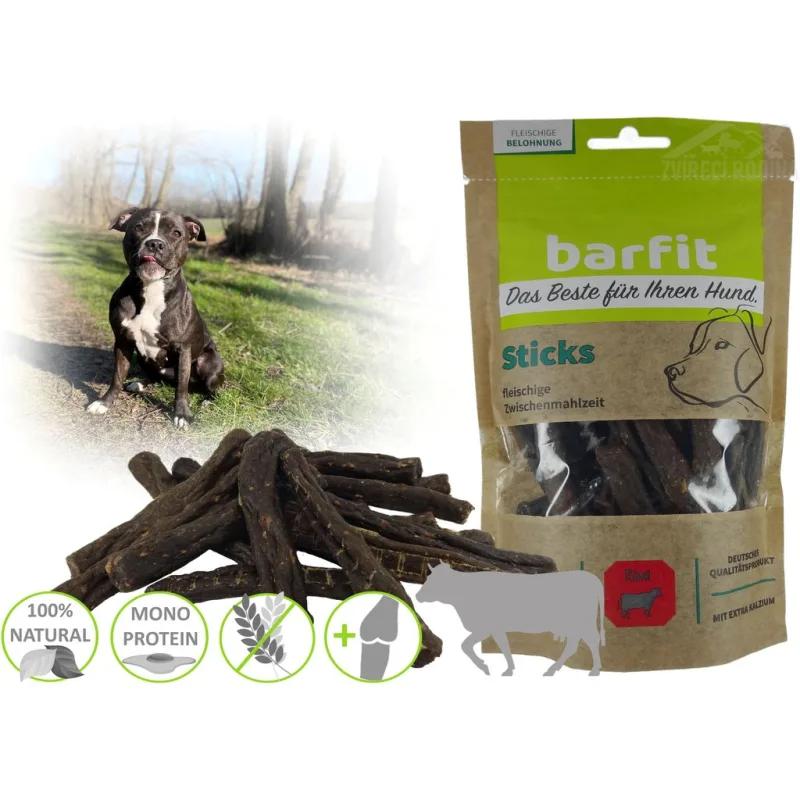 BARFIT extra masové tyčinky - hovězí 150g