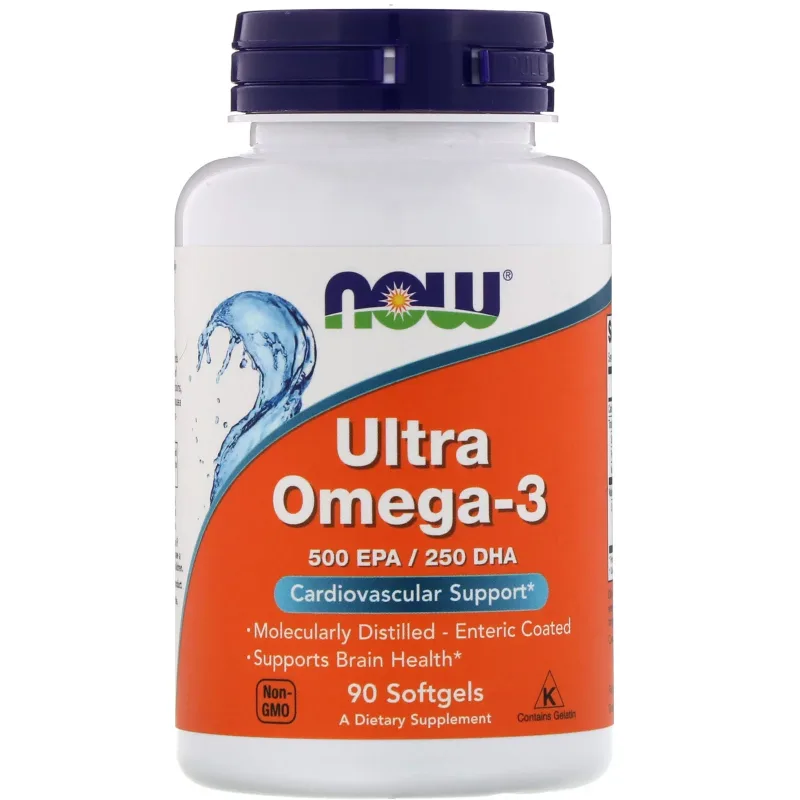 Now Ultra Omega 3, 500 EPA / 250 DHA, 90 softgels