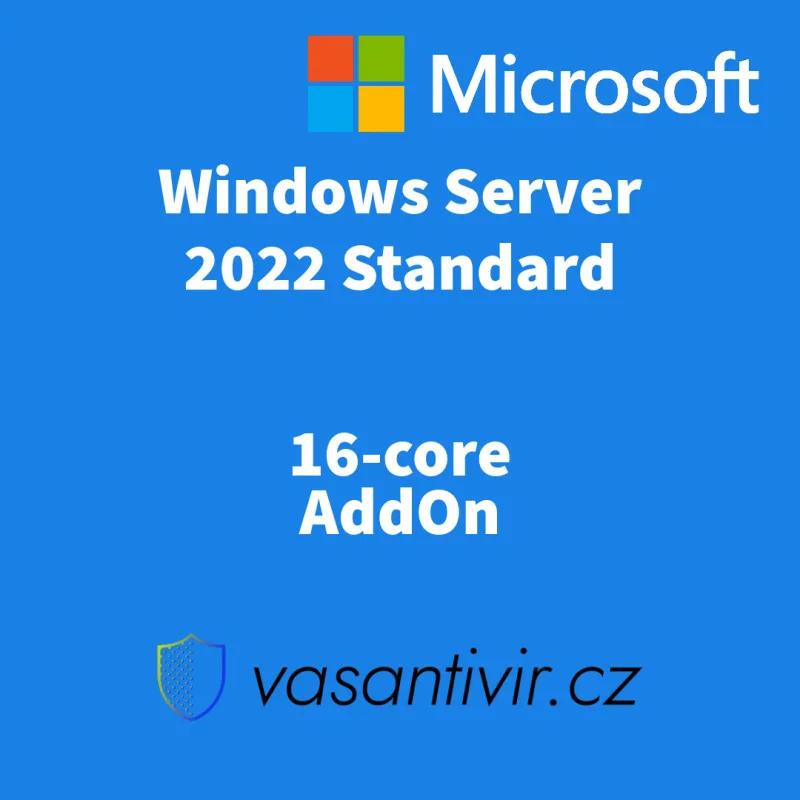 Windows Server 2022 Standard 16-core AddOn, nová