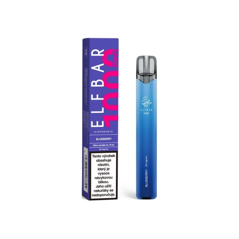 Elf Bar 1000 elektronická cigareta 20mg Blueberry