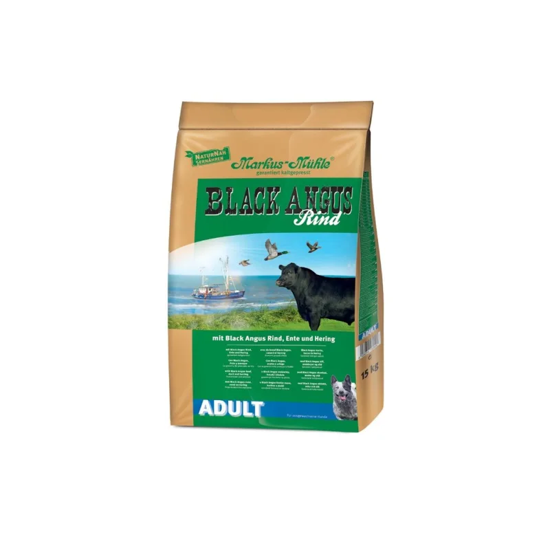 Black Angus Adult, 15kg granule lisované za studena, hovězí maso