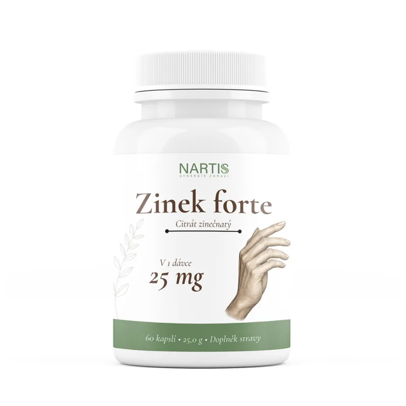 Nartis Zinek Forte 25 mg 60 kapslí