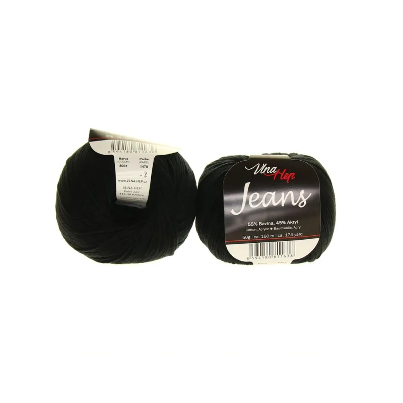 Jeans 8001 černá