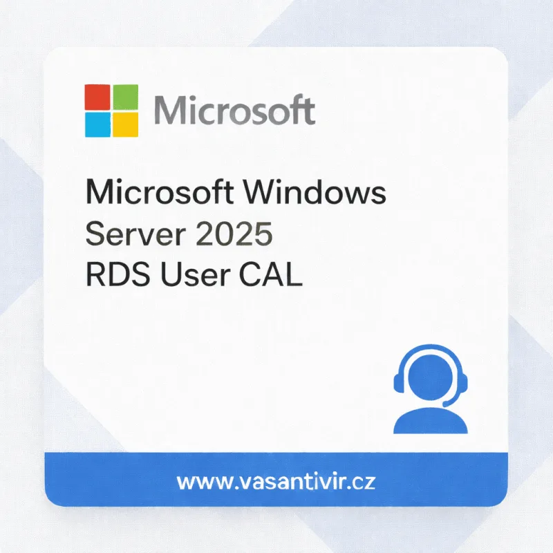 Microsoft Windows Server 2025 RDS 1 User CAL, nová