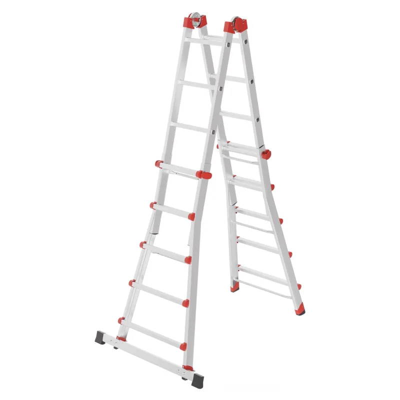 Teleskopický žebřík Hailo M80 4x4 příčky